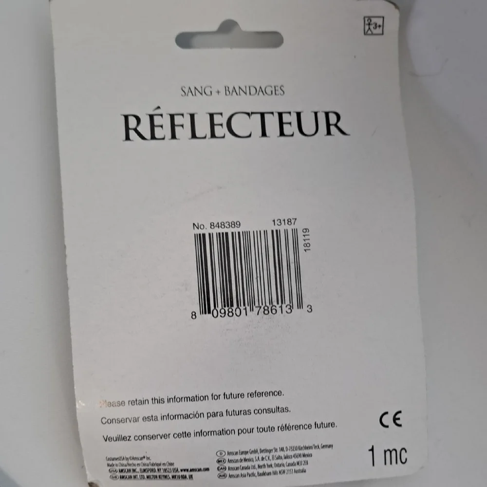 Reflective Silver Face Mask for Men Costume Bundle